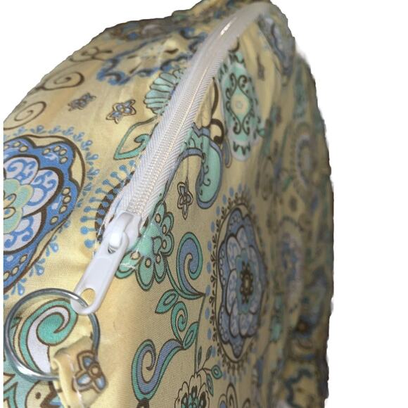 My Brest Friend Original Nursing Pillow for Breastfeeding, Yellow & Blue Paisley - Picture 4 of 10
